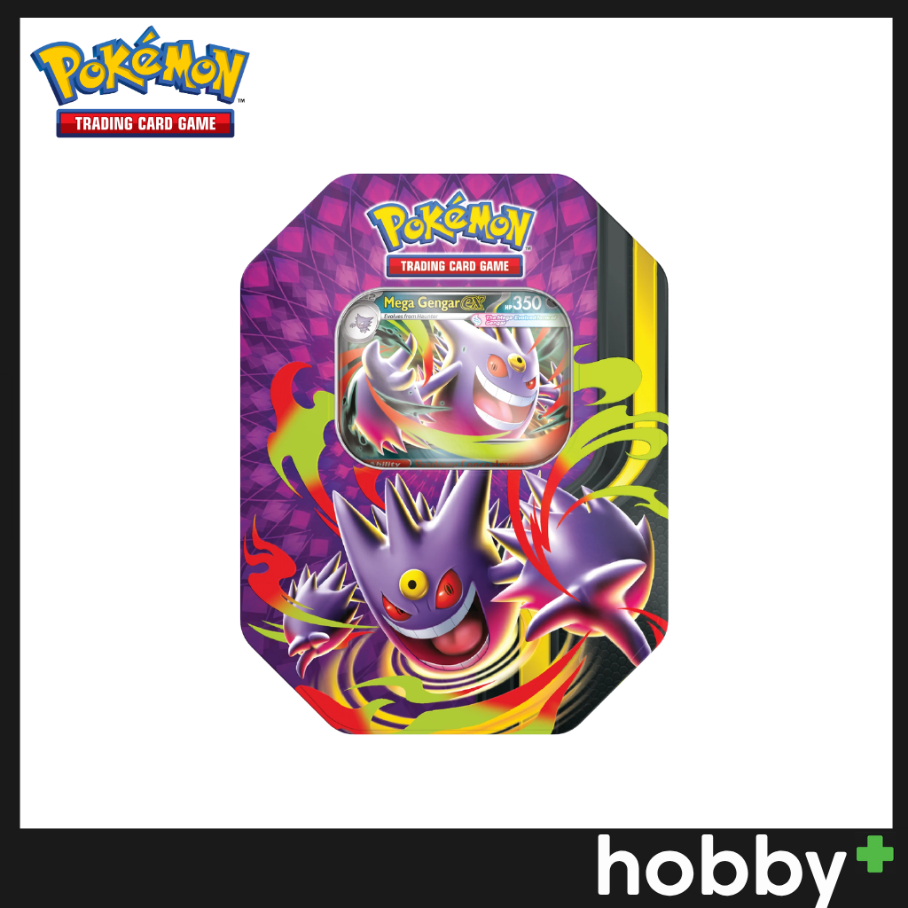 English Pokemon TCG Mega Moonlit ex Tin [Mega Gengar or Mega Clefable]