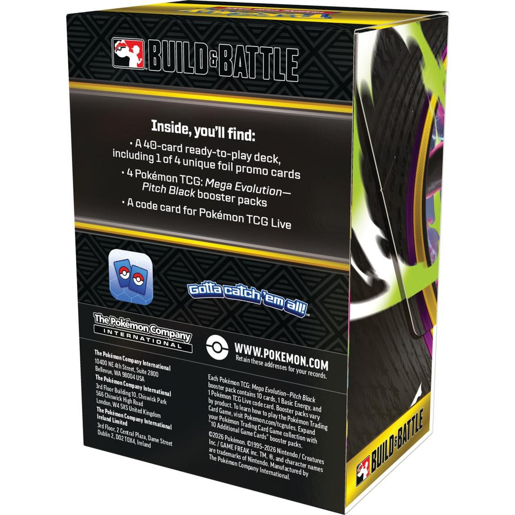 English Pokemon TCG ME05 Pitch Black Build & Battle Box