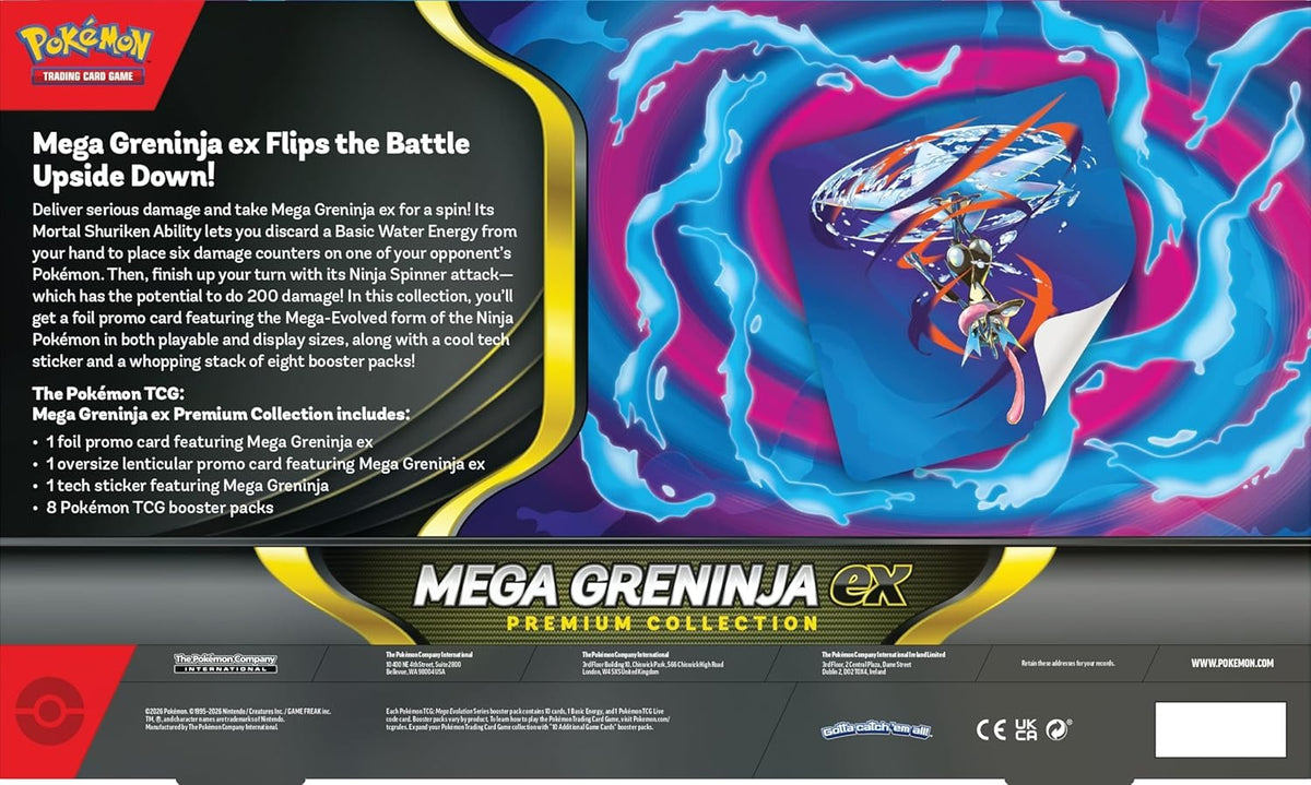 English Pokemon TCG Mega Greninja ex Premium Collection