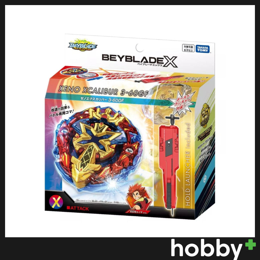 Beyblade X BX-00 Xeno X Calibur 3-60GF (With Ban Kee Sticker)