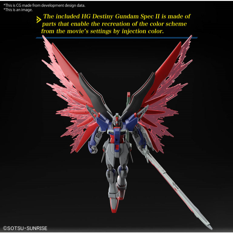 Bandai HG 1/144 Destiny Gundam Spec II & Zeus Silhouette