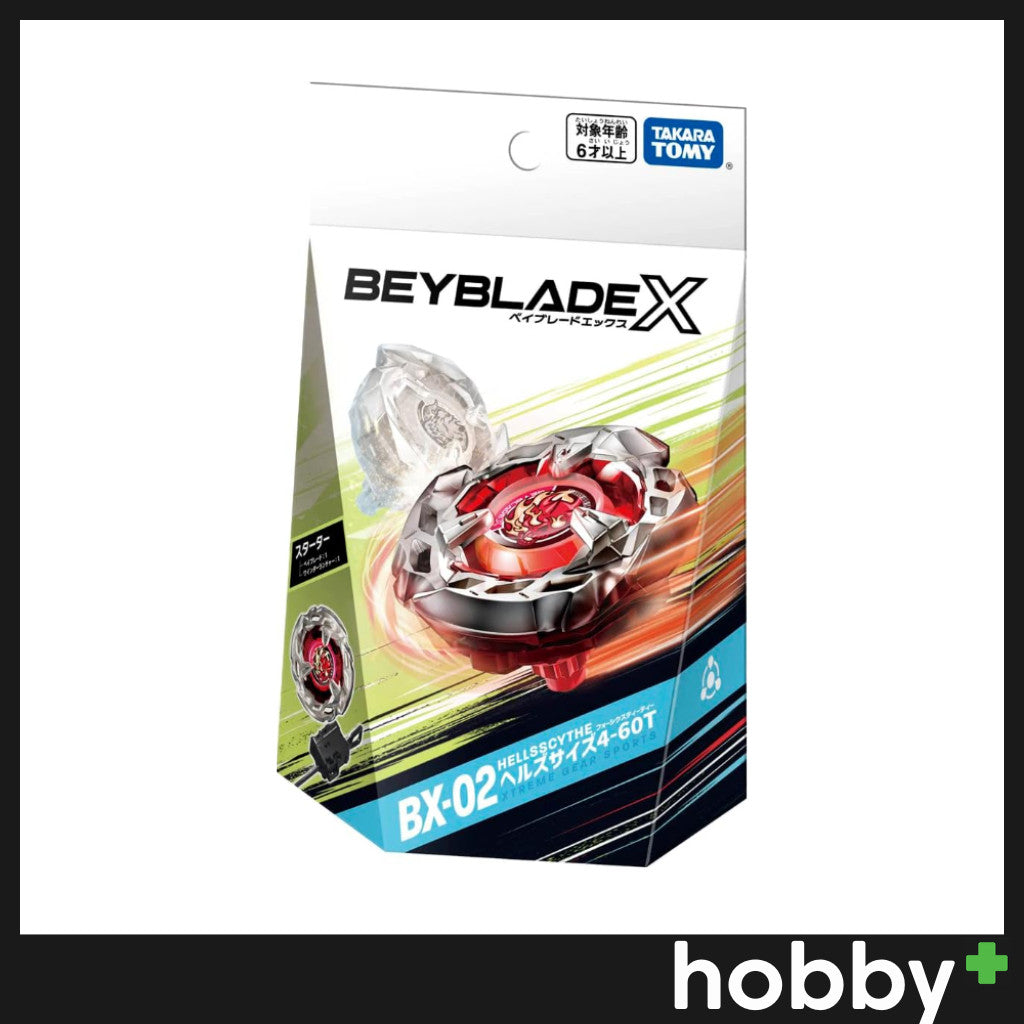 Beyblade X BX-02 Hells Scythe 4-60T (W/ Ban Kee Sticker)
