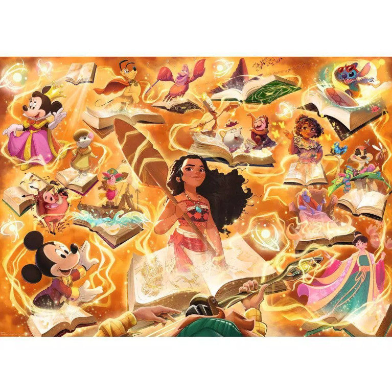 Disney Lorcana Ravensburger Glimmers of the Realm Amber 1000 Piece Puzzle