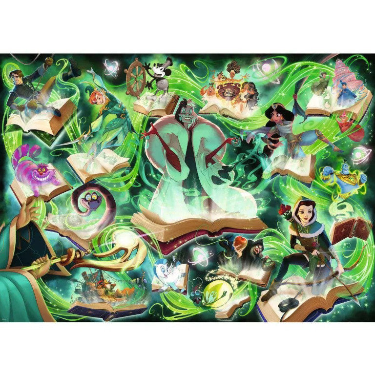 Disney Lorcana Ravensburger Glimmers of the Realm Emerald 1000 Piece Puzzle