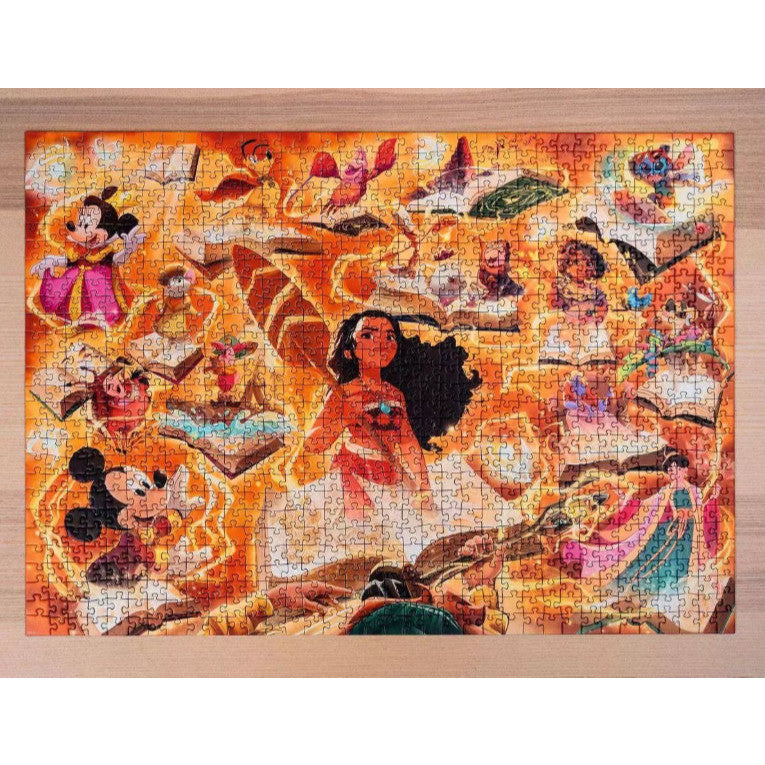 Disney Lorcana Ravensburger Glimmers of the Realm Amber 1000 Piece Puzzle