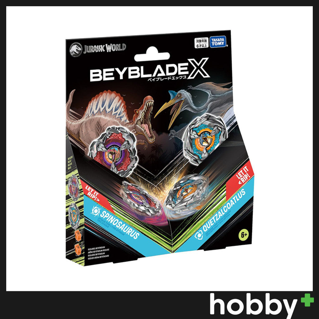 Beyblade X BX-00 Double Starter Spinosaurus/Quetzalcoatlus (With Ban Kee Sticker)