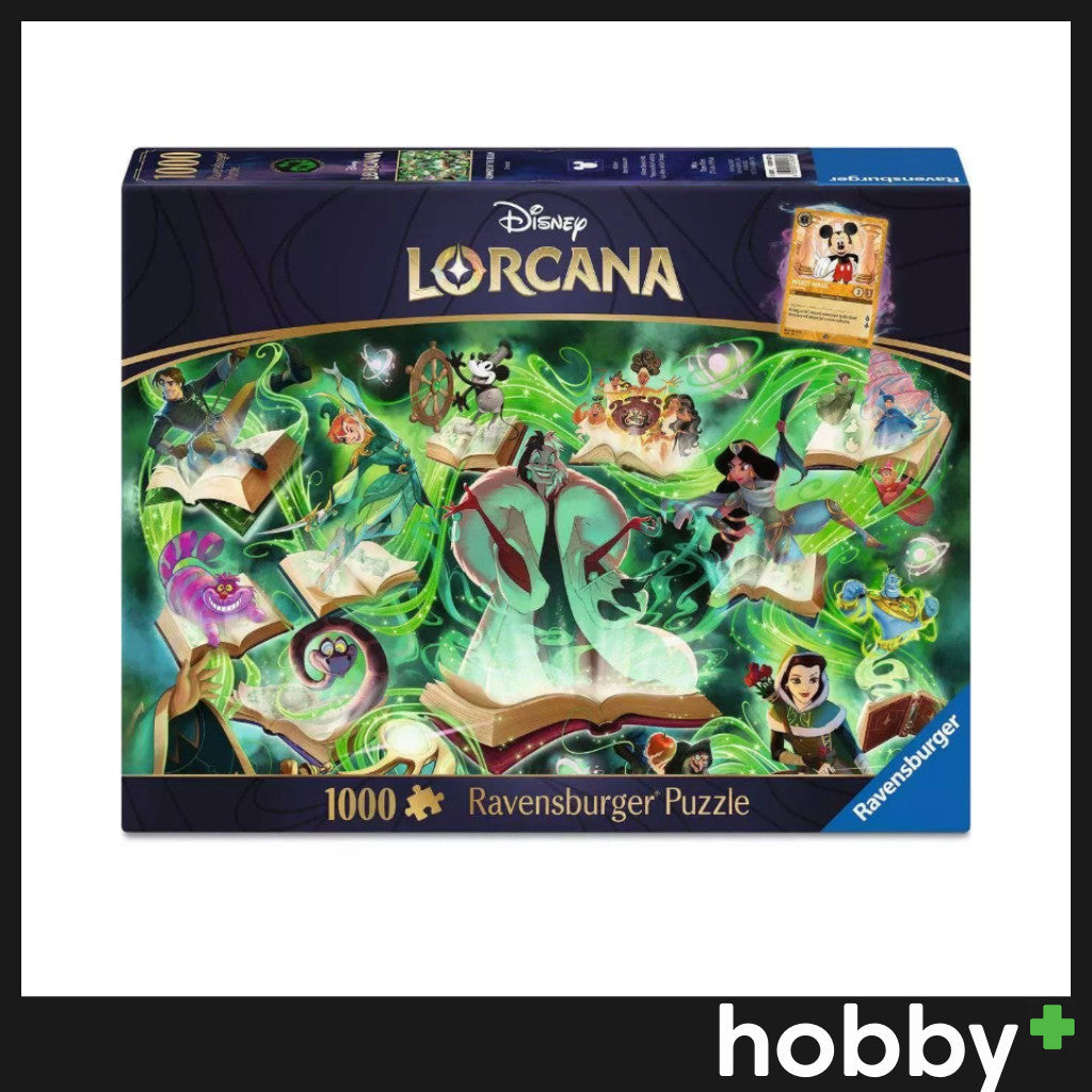 Disney Lorcana Ravensburger Glimmers of the Realm Emerald 1000 Piece Puzzle