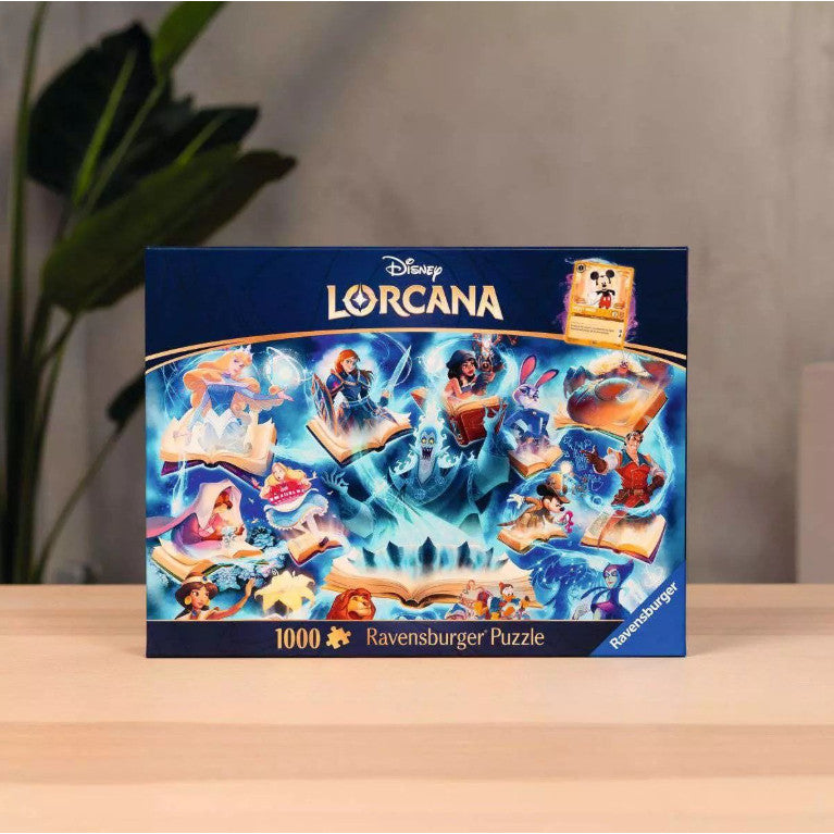 Disney Lorcana Ravensburger Glimmers of the Realm Sapphire 1000 Piece Puzzle