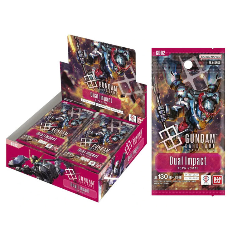 Bandai Gundam Card Game GD-02 Dual Impact Booster Box Japanese Version