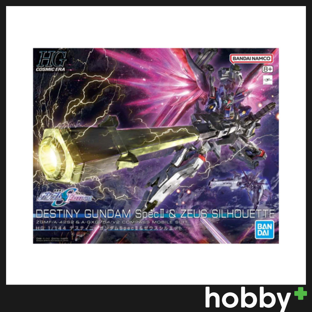 Bandai HG 1/144 Destiny Gundam Spec II & Zeus Silhouette