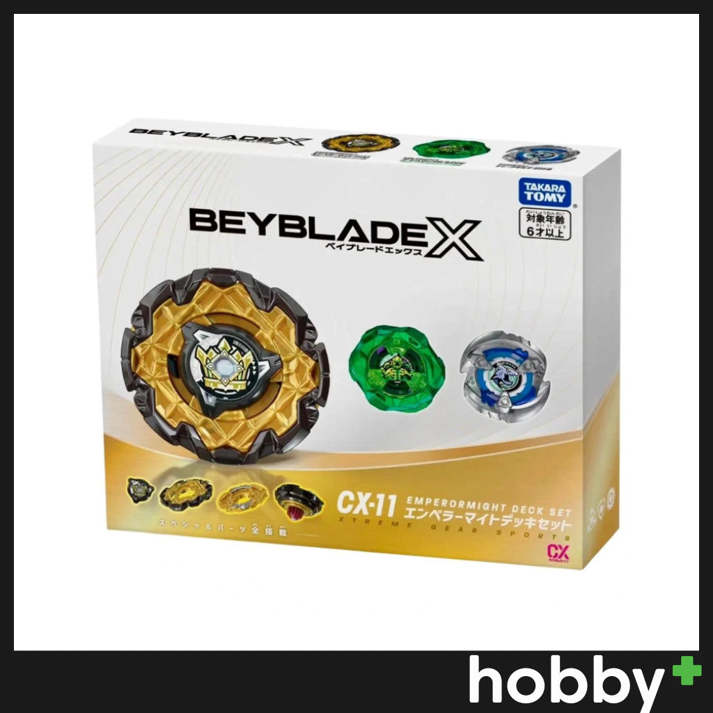 Beyblade X CX-11 Emperor Might Deck Set (W/ Ban Kee Sticker)
