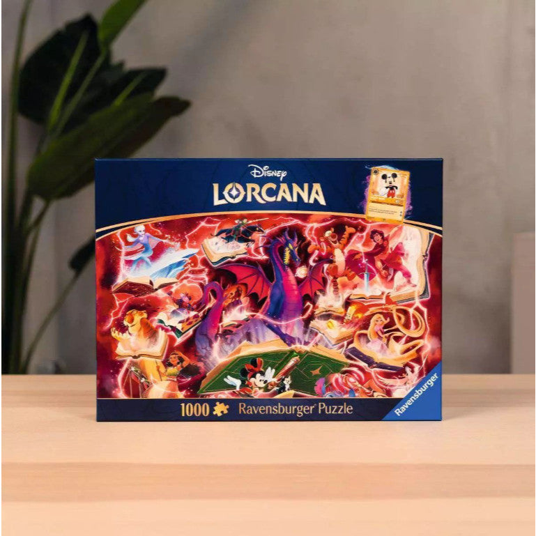 Disney Lorcana Ravensburger Glimmers of the Realm Ruby 1000 Piece Puzzle