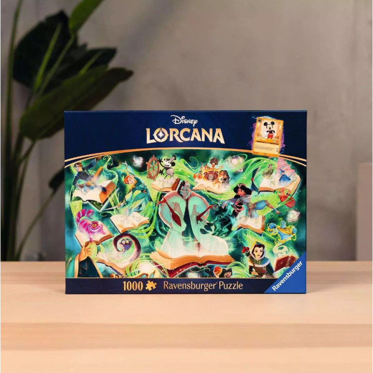Disney Lorcana Ravensburger Glimmers of the Realm Emerald 1000 Piece Puzzle