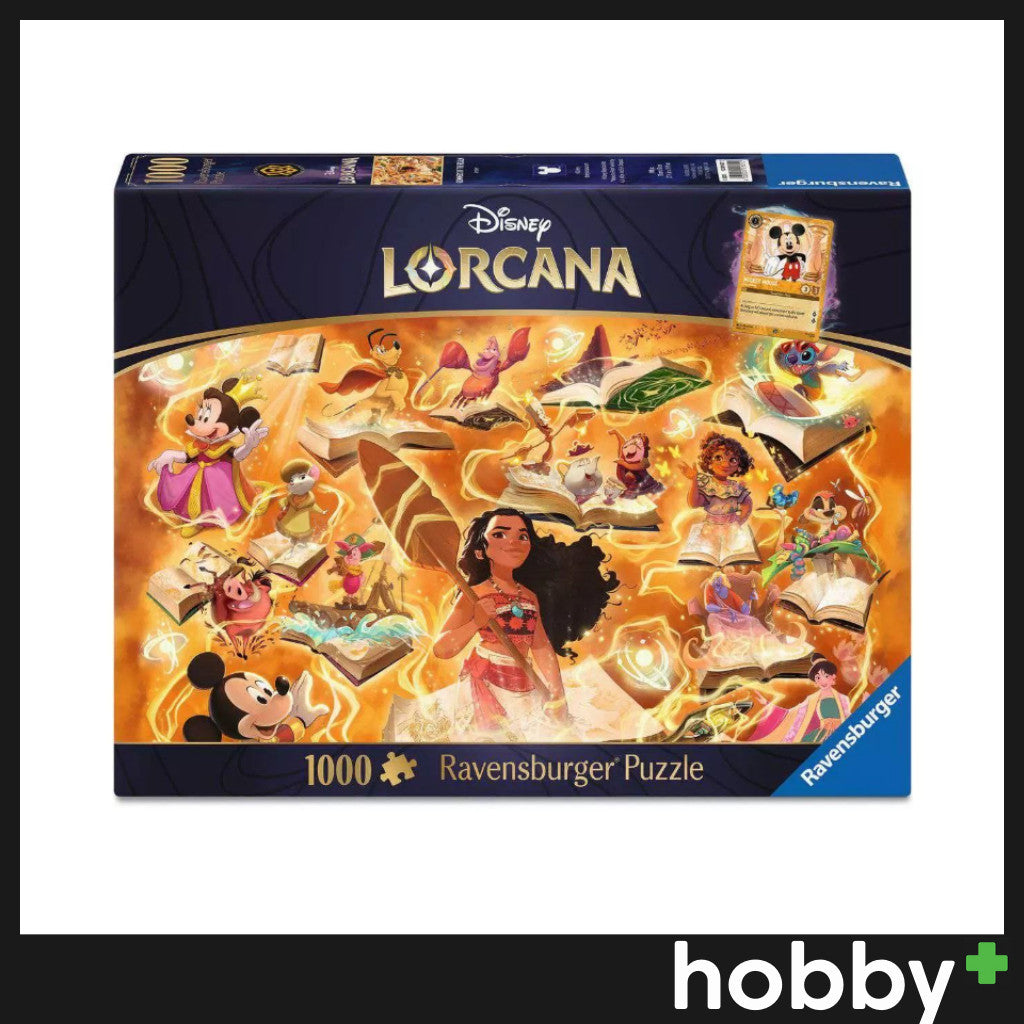 Disney Lorcana Ravensburger Glimmers of the Realm Amber 1000 Piece Puzzle