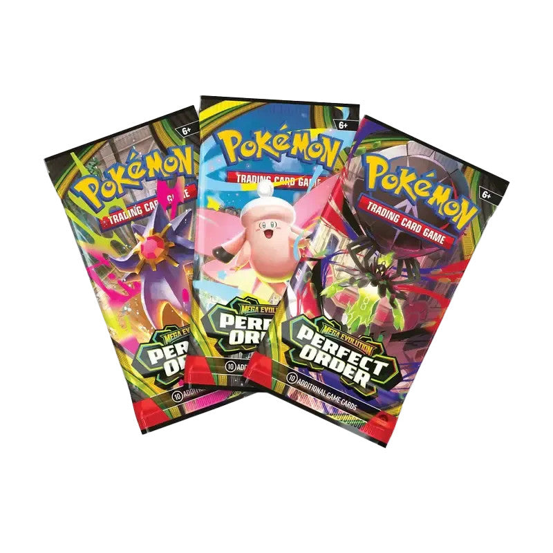 English Pokemon TCG ME03 Perfect Order 3 Pack Blister Chikorita