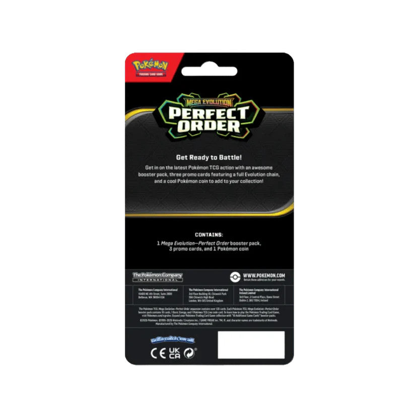 English Pokemon TCG ME03 Perfect Order Checklane Blister Makuhita
