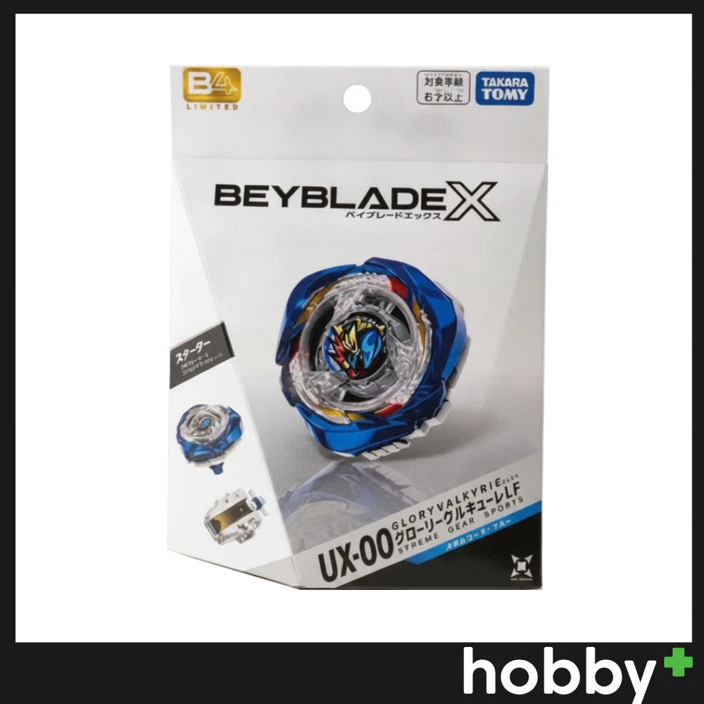 Beyblade X UX-00 UX-20 Glory Valkyrie Metal Coating: Blue (W/ BanKee Sticker)